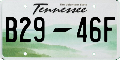 TN license plate B2946F