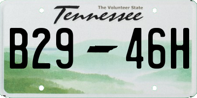 TN license plate B2946H