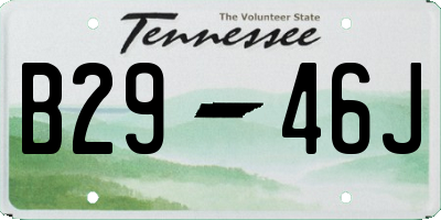 TN license plate B2946J