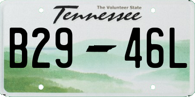 TN license plate B2946L