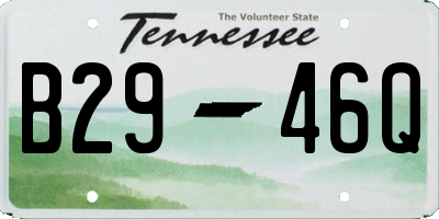 TN license plate B2946Q