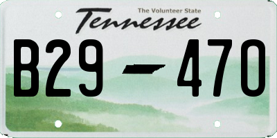 TN license plate B2947O