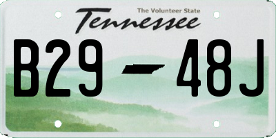 TN license plate B2948J