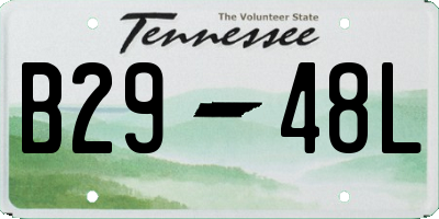 TN license plate B2948L