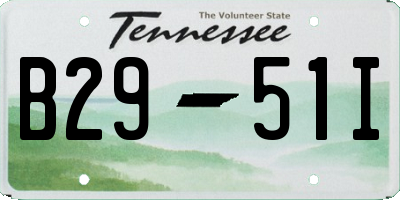 TN license plate B2951I