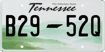TN license plate B2952Q
