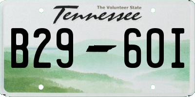 TN license plate B2960I