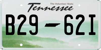 TN license plate B2962I