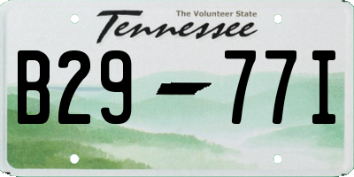 TN license plate B2977I