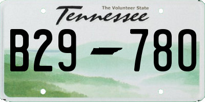 TN license plate B2978O