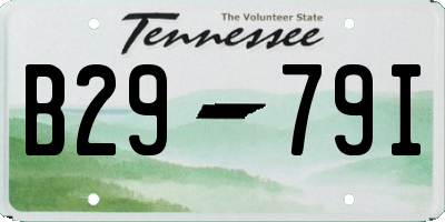 TN license plate B2979I