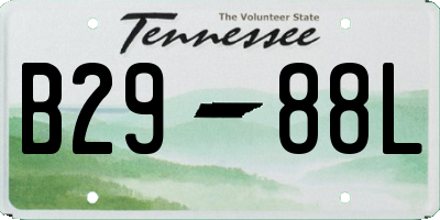 TN license plate B2988L