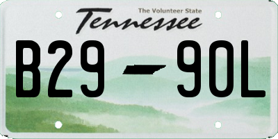 TN license plate B2990L