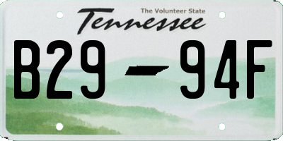 TN license plate B2994F