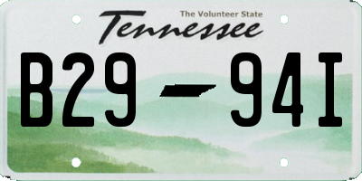 TN license plate B2994I