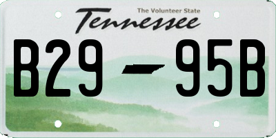 TN license plate B2995B