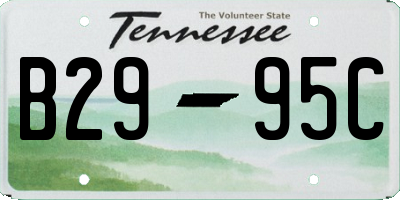 TN license plate B2995C