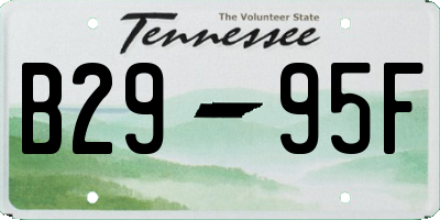 TN license plate B2995F