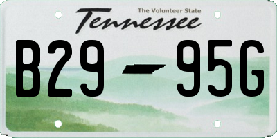TN license plate B2995G