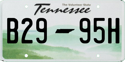 TN license plate B2995H