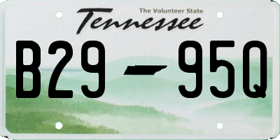 TN license plate B2995Q