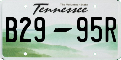 TN license plate B2995R
