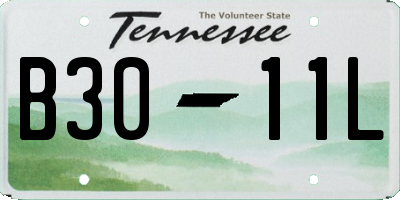TN license plate B3011L