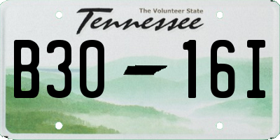 TN license plate B3016I