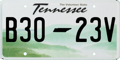 TN license plate B3023V