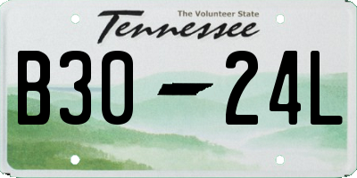 TN license plate B3024L