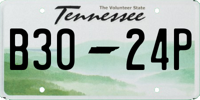 TN license plate B3024P