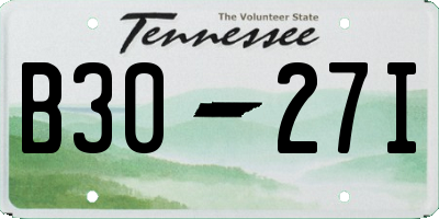TN license plate B3027I