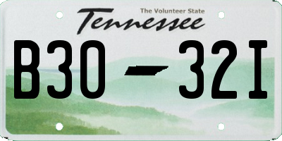 TN license plate B3032I