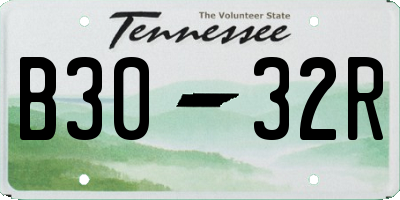 TN license plate B3032R