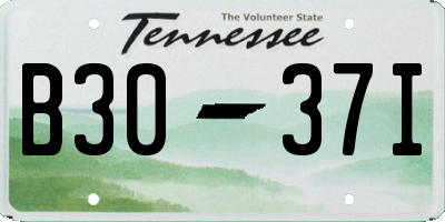TN license plate B3037I