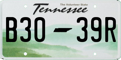 TN license plate B3039R