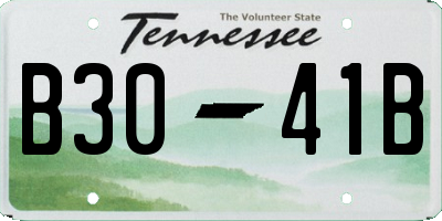 TN license plate B3041B
