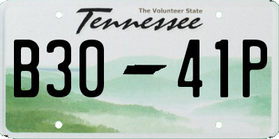 TN license plate B3041P