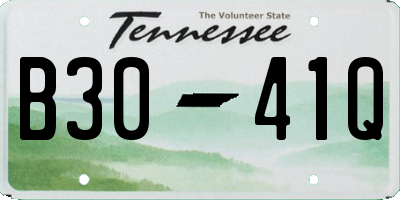 TN license plate B3041Q