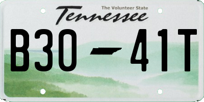 TN license plate B3041T