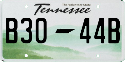 TN license plate B3044B