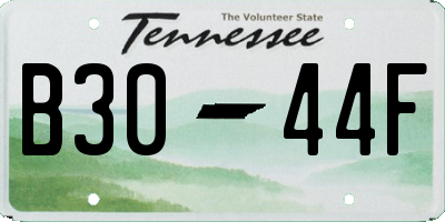 TN license plate B3044F