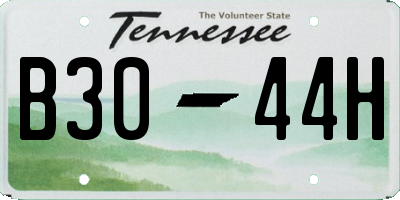 TN license plate B3044H
