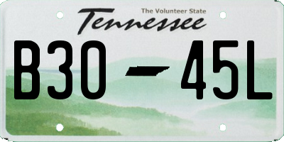 TN license plate B3045L