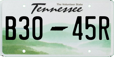 TN license plate B3045R