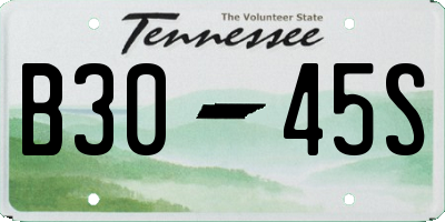 TN license plate B3045S
