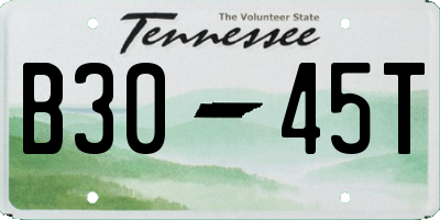 TN license plate B3045T
