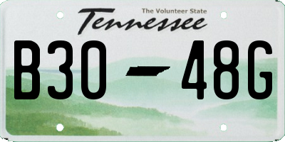 TN license plate B3048G