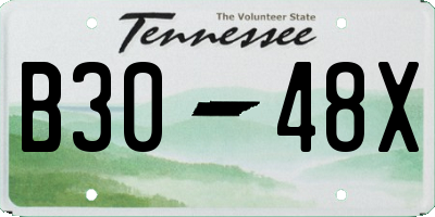 TN license plate B3048X