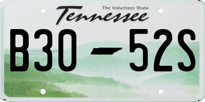 TN license plate B3052S